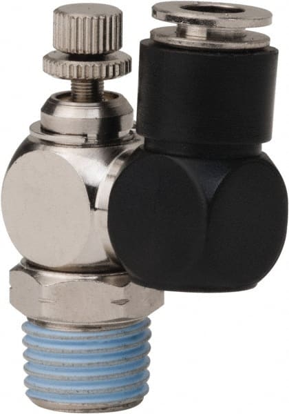 Air Flow Control Valve: Flow Control Offset Inline, 1/4