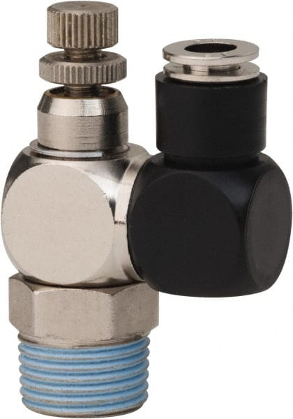 Air Flow Control Valve: Flow Control Offset Inline, 1/4