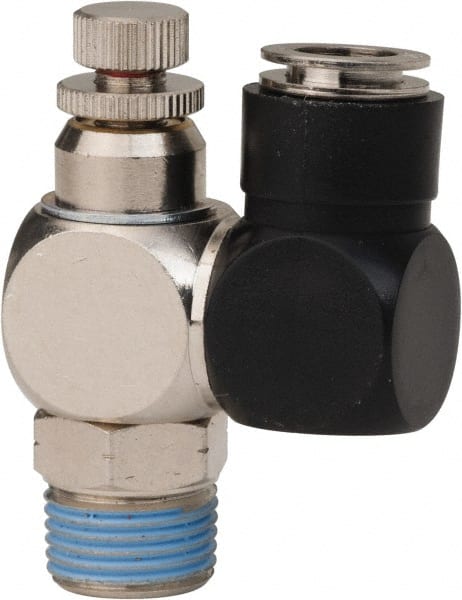 Air Flow Control Valve: Flow Control Offset Inline, 3/8