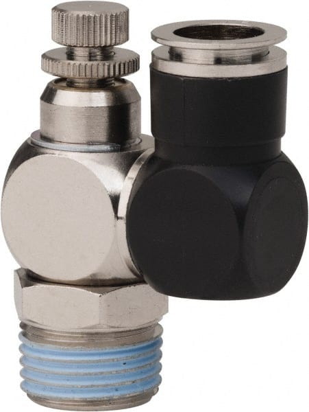 Air Flow Control Valve: Flow Control Offset Inline, 1/2