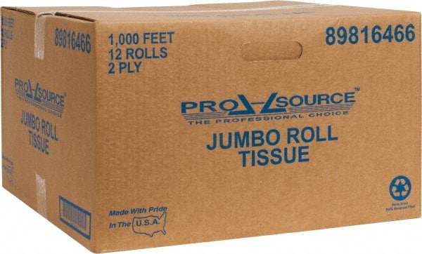 Bathroom Tissue: Recycled Fiber, 2-Ply, White MPN:89816466