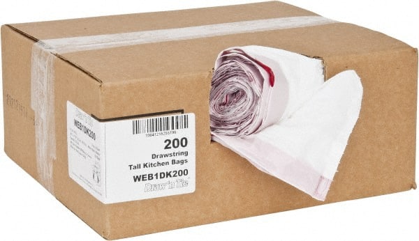 Household Trash Bags: 13 gal, 0.9 mil, 200 Pack MPN:MSC 60251576