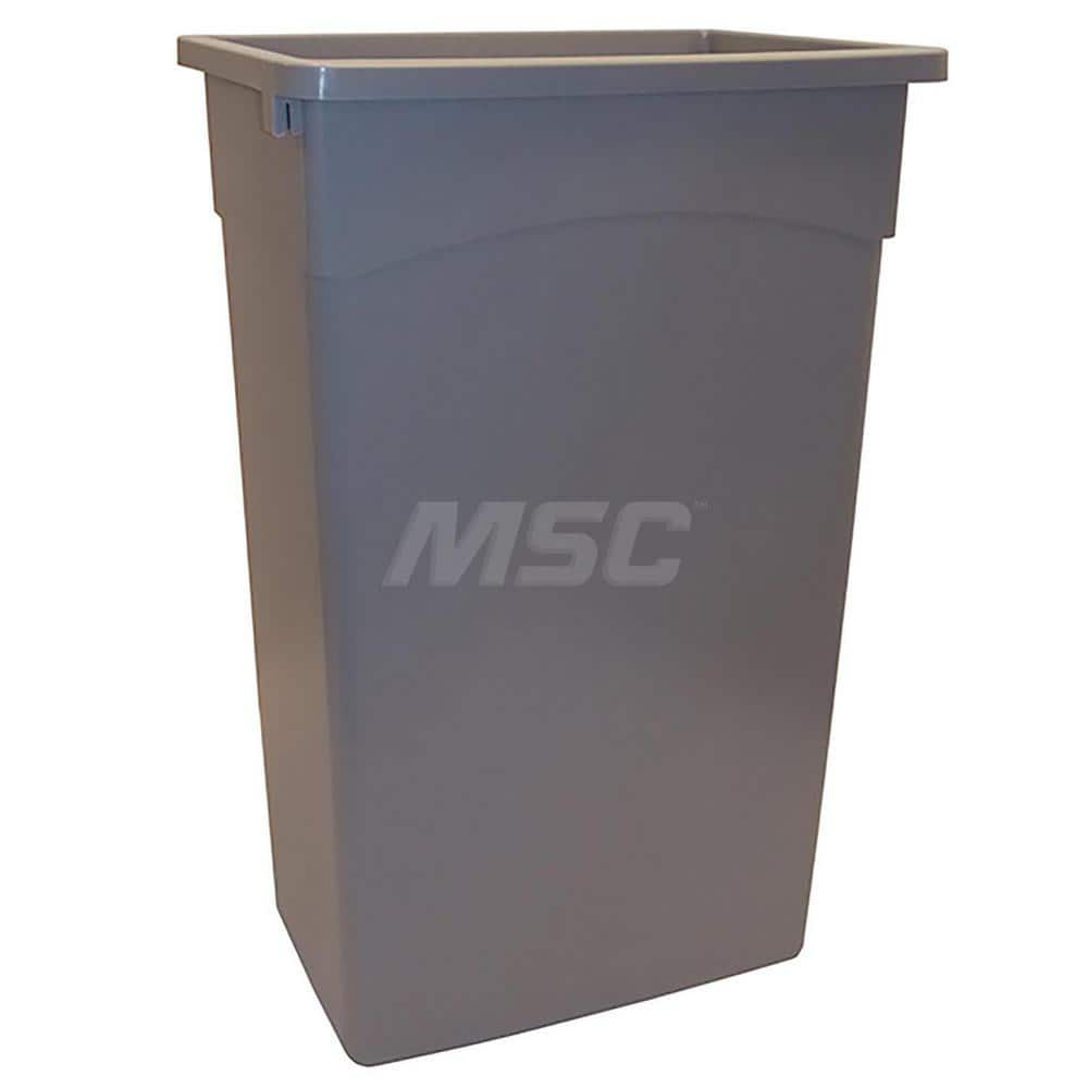 Trash Can: 23 GAL, Rectangle, Gray MPN:MSC8322GY