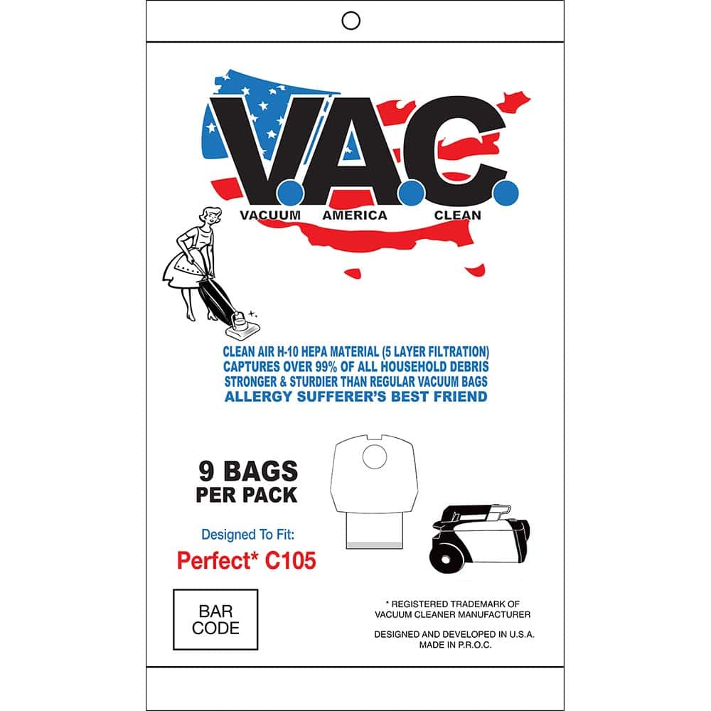 Vacuum Cleaner Bags, Bag Type: Vacuum Bag  MPN:VAC4