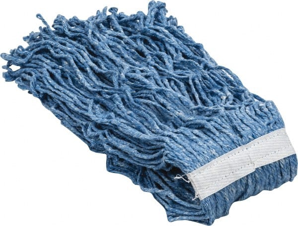 Wet Mop Cut: Clamp Jaw, Large, Blue Mop, Blended Fiber MPN:08625444