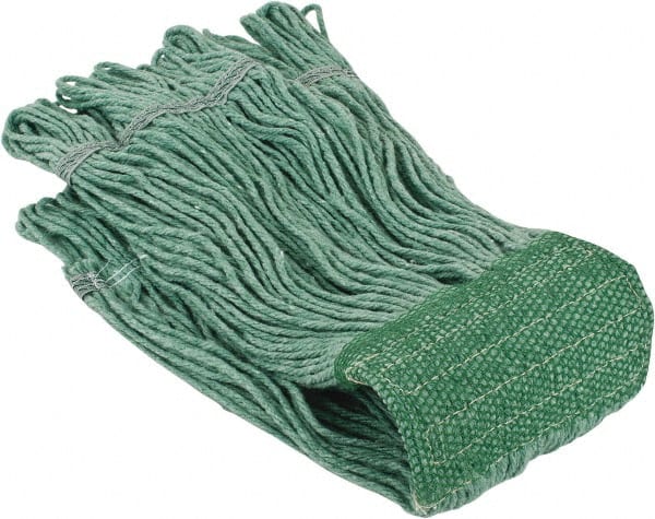 Wet Mop Loop: Clamp Jaw, Small, Green Mop, Blended Fiber MPN:09246257