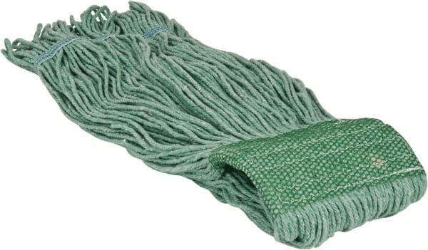 Wet Mop Loop: Clamp Jaw, Large, Green Mop, Blended Fiber MPN:09246265