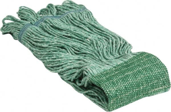 Wet Mop Loop: Clamp Jaw, Large, Green Mop, Blended Fiber MPN:09246463