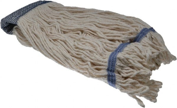 Wet Mop Loop: Clamp Jaw, Large, White Mop, Blended Fiber MPN:09316704