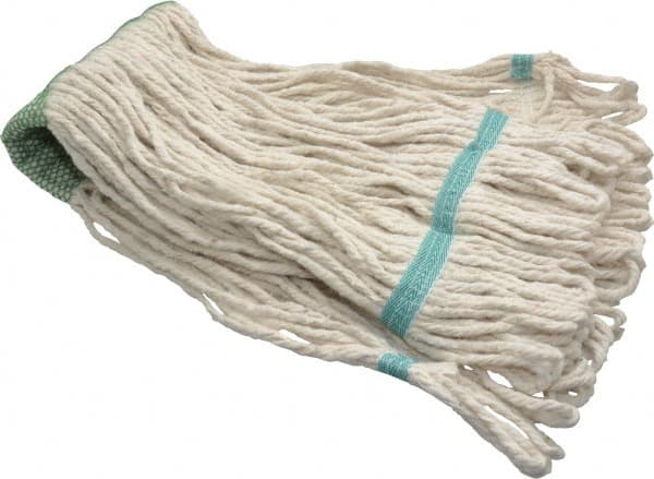 Wet Mop Loop: Clamp Jaw, Medium, White Mop, Cotton MPN:09319690