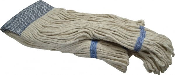 Wet Mop Loop: Clamp Jaw, Large, White Mop, Cotton MPN:09319716