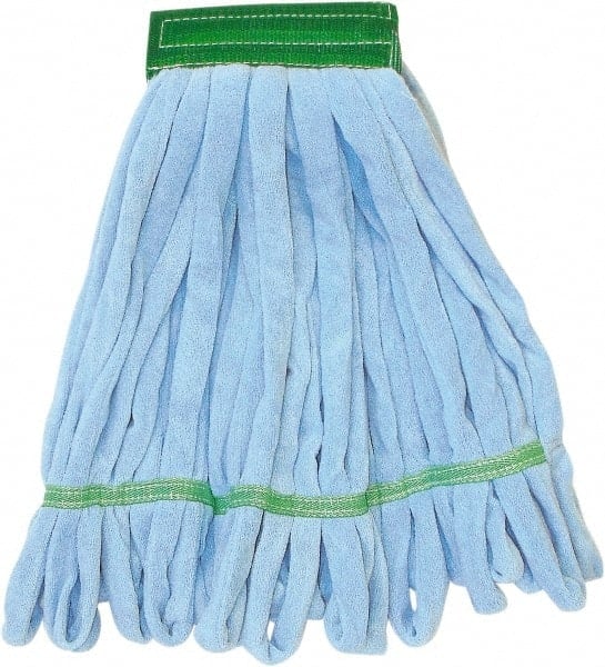 Wet Mop Loop: Clamp Jaw, Medium, Blue Mop, Microfiber MPN:68623370