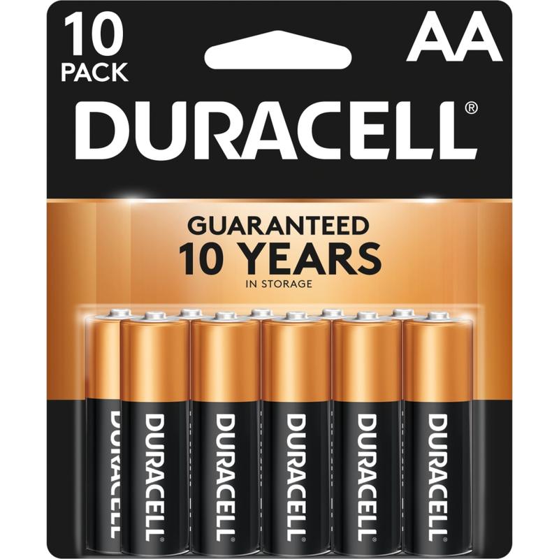 Duracell Coppertop AA Alkaline Batteries, Pack Of 10 (Min Order Qty 8) MPN:MN1500B10Z