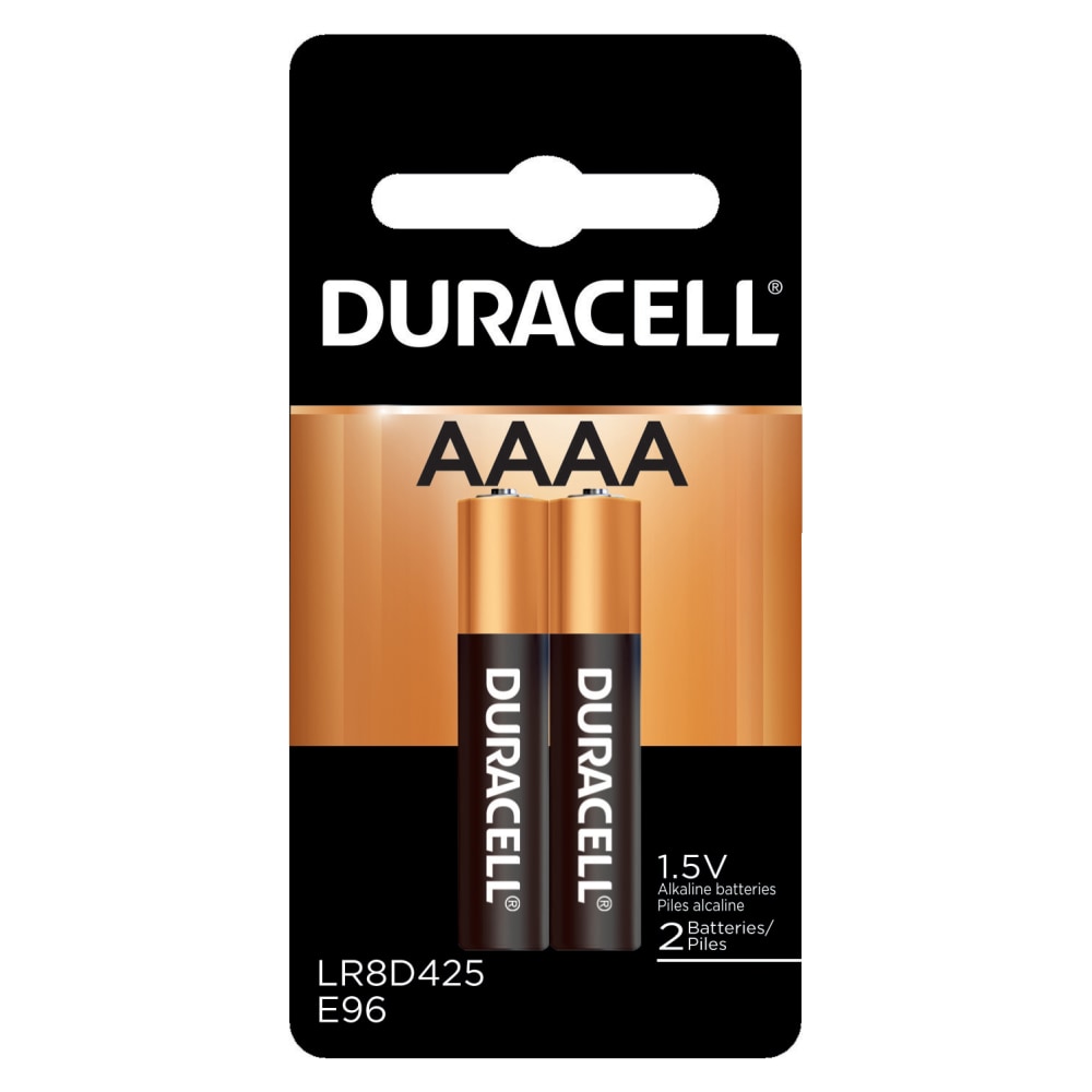 Duracell 1.5-Volt AAAA Alkaline Batteries, Pack Of 2 (Min Order Qty 27) MPN:MX2500B2PK