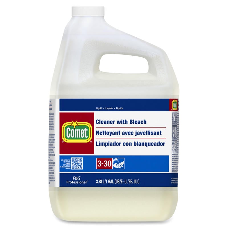 Comet Liquid Cleaner with Bleach - Liquid - 128 fl oz (4 quart) - 3 / Carton - Red MPN:02291CT