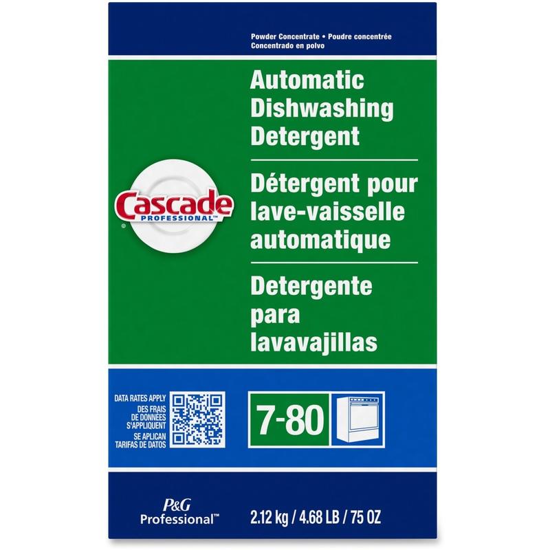 Cascade Professional Automatic Dishwasher Detergent Powder - For Dish - 75 oz (4.69 lb) - Fresh Scent - 1 Each - White (Min Order Qty 4) MPN:59535