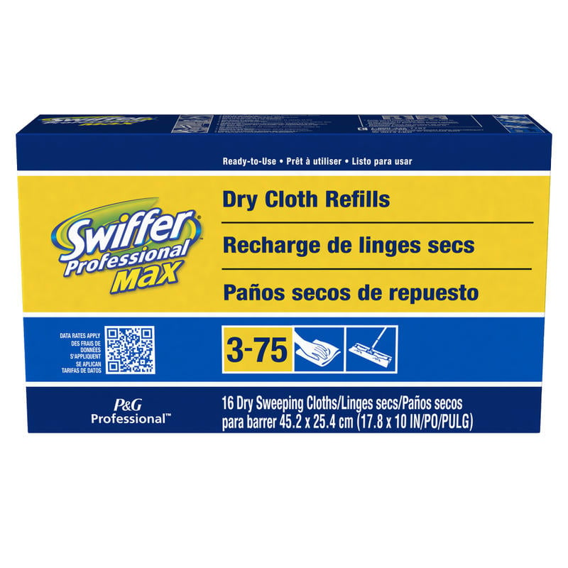 Swiffer Professional Max Dry Refill Cloth Dusting Pads, 16 Cloths Per Box (Min Order Qty 4) MPN:37109