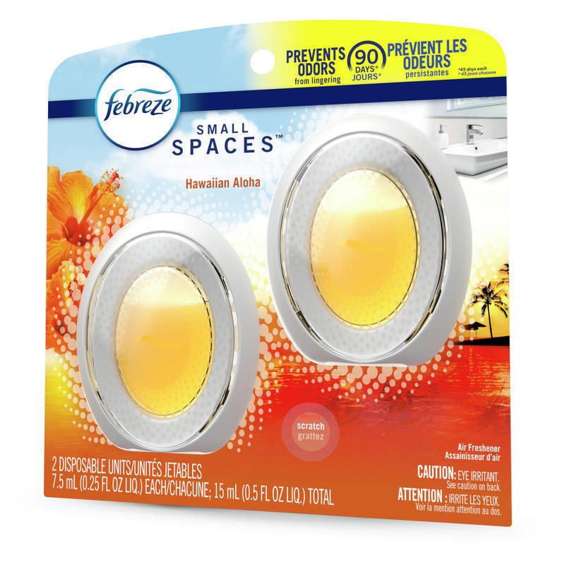 Febreze Small Spaces Air Fresheners, Hawaiian Aloha, 0.5 Oz, Pack Of 2 Air Fresheners (Min Order Qty 8) MPN:93306