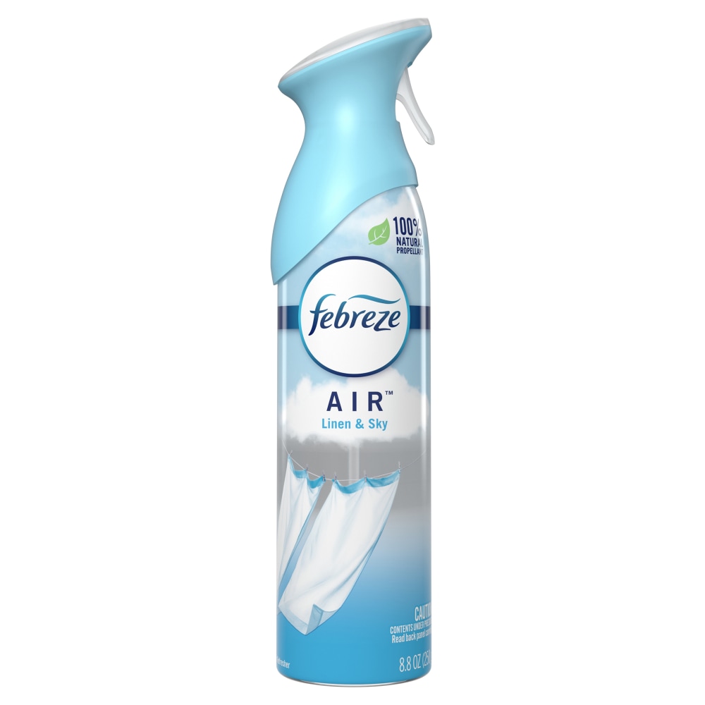 Febreze Odor-Fighting Air Fresheners, Linen Sky, 8.8 Oz, Carton Of 6 Fresheners (Min Order Qty 2) MPN:96256CT