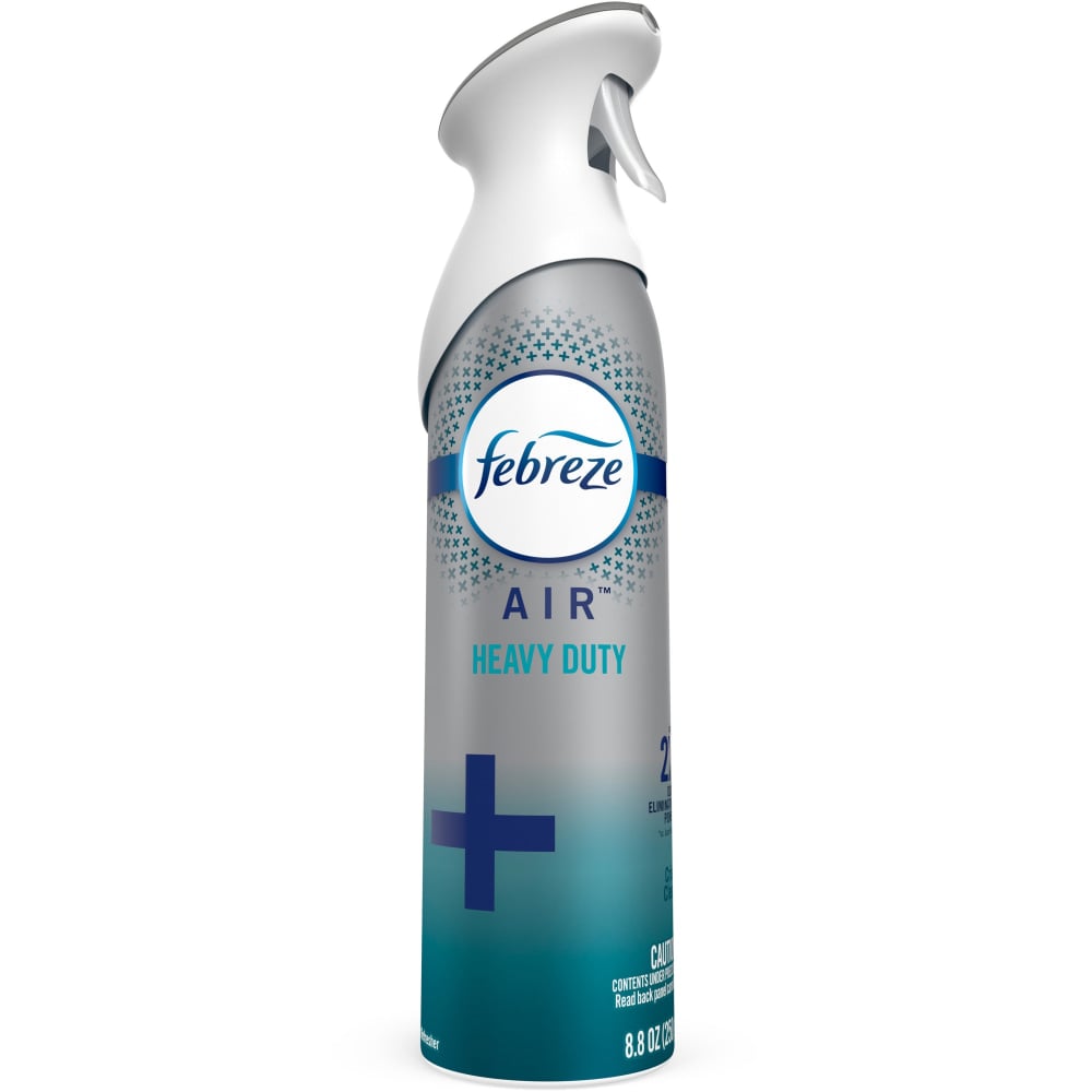 Febreze Air Freshener Spray - Spray - 8.8 fl oz (0.3 quart) - Crisp Clean - 6 / Carton - Odor Neutralizer, VOC-free, Heavy Duty (Min Order Qty 2) MPN:96257CT