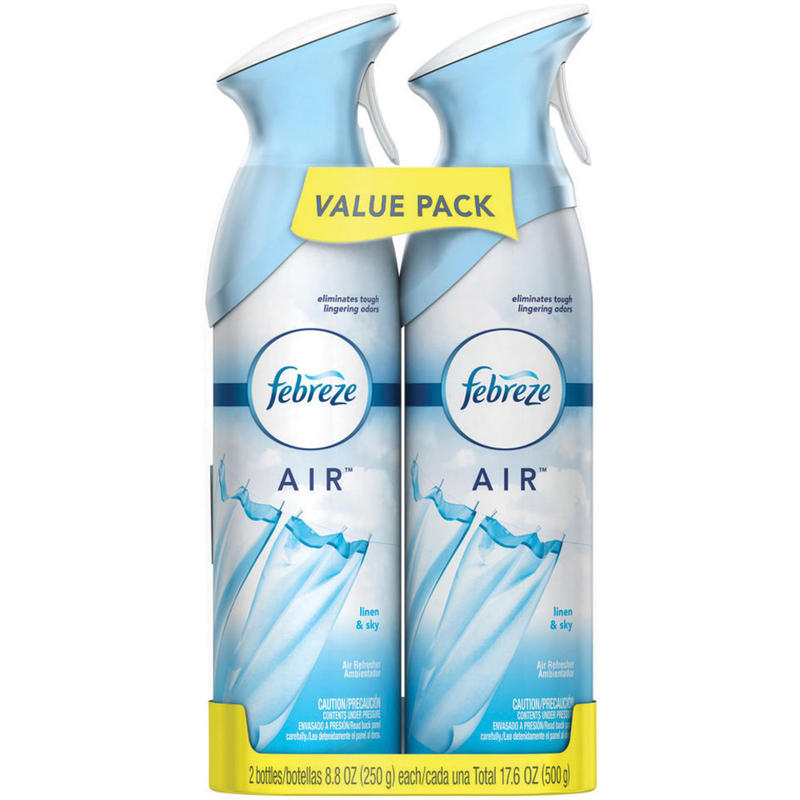 Febreze Air Fresheners, Linen Sky Scent, 8.8 Oz, Pack Of 2 Air Fresheners (Min Order Qty 8) MPN:97799