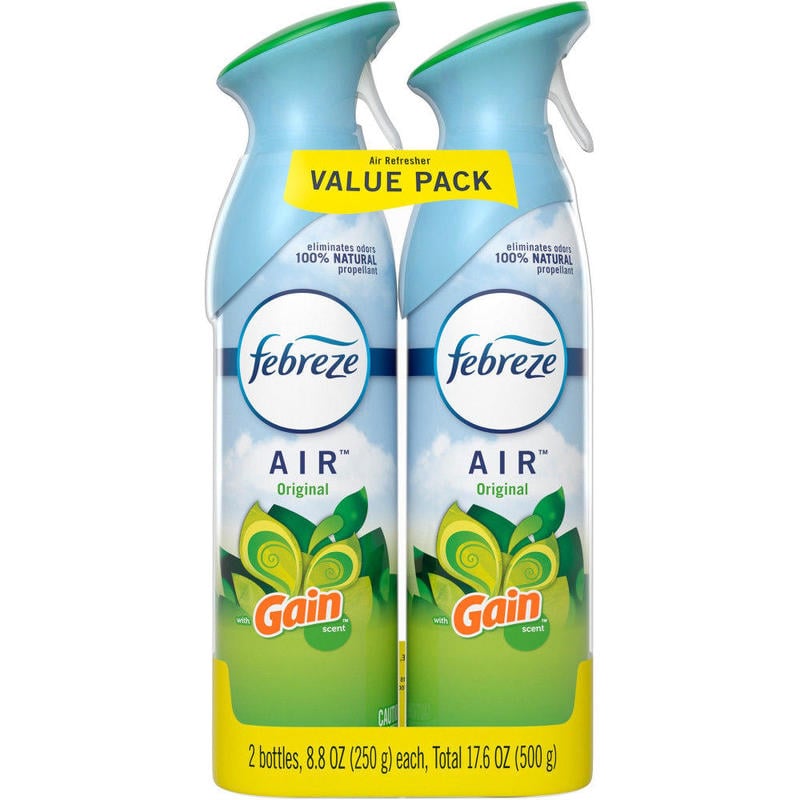 Febreze Air Freshener Spray, 8.8 Oz, Gain Original Scent, Pack Of 2 (Min Order Qty 2) MPN:97810CT