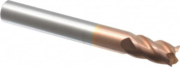 Square End Mill: 5/16'' Dia, 1/2'' LOC, 5/16'' Shank Dia, 2-1/2'' OAL, 4 Flutes, Solid Carbide MPN:111-02022