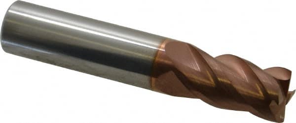 Square End Mill: 3/8'' Dia, 5/8'' LOC, 3/8'' Shank Dia, 2'' OAL, 4 Flutes, Solid Carbide MPN:111-02422