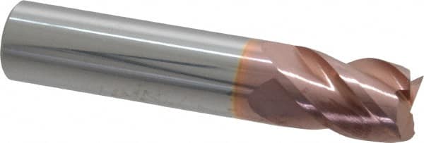 Square End Mill: 1/2'' Dia, 5/8'' LOC, 1/2'' Shank Dia, 2-1/2'' OAL, 4 Flutes, Solid Carbide MPN:111-03222