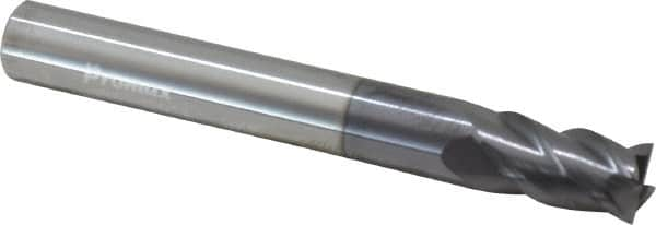 Square End Mill: 5/16'' Dia, 1/2'' LOC, 5/16'' Shank Dia, 2-1/2'' OAL, 4 Flutes, Solid Carbide MPN:155-02024