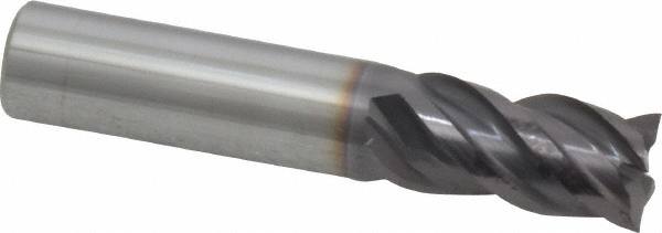 Square End Mill: 3/8'' Dia, 5/8'' LOC, 3/8'' Shank Dia, 2'' OAL, 4 Flutes, Solid Carbide MPN:155-02424