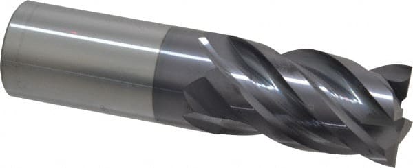 Square End Mill: 1'' Dia, 1-3/4'' LOC, 1'' Shank Dia, 4'' OAL, 4 Flutes, Solid Carbide MPN:155-06414