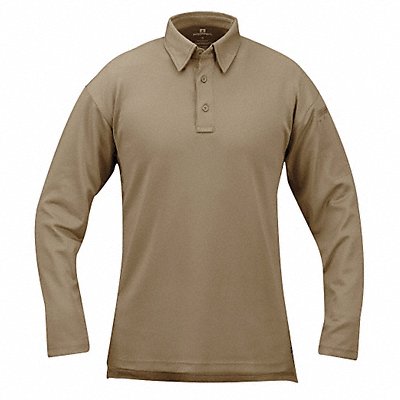 Tactical Polo 4XL Long Sleeve Silver Tan MPN:F5315722264XL