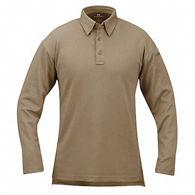 Tactical Polo 2XL Long Sleeve Silver Tan MPN:F531572226XXL