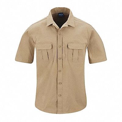 Short Sleeve Shirt 3XL Khaki MPN:F53743C2503XL