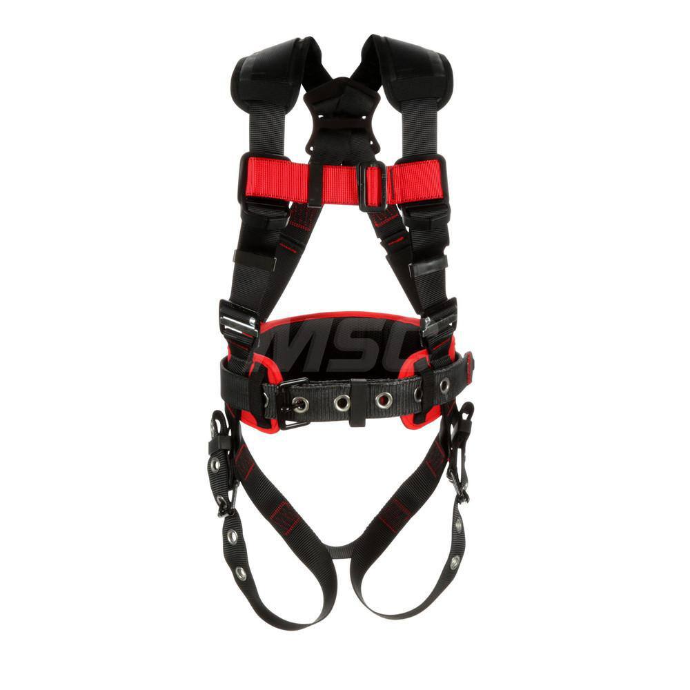 Fall Protection Harnesses: 420 Lb, Construction Style, Size 2X-Large, For General Industry, Polyester, Back MPN:7012816640