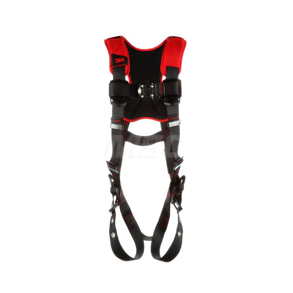 Fall Protection Harnesses: 420 Lb, Vest Style, Size Medium & Large, For General Industry, Polyester, Back MPN:7012816697