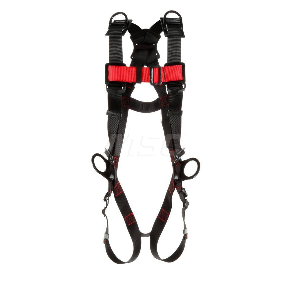 Fall Protection Harnesses: 420 Lb, Vest Style, Size Medium & Large, For Positioning Retrieval & Rescue, Polyester, Back Shoulder & Side MPN:7012816842