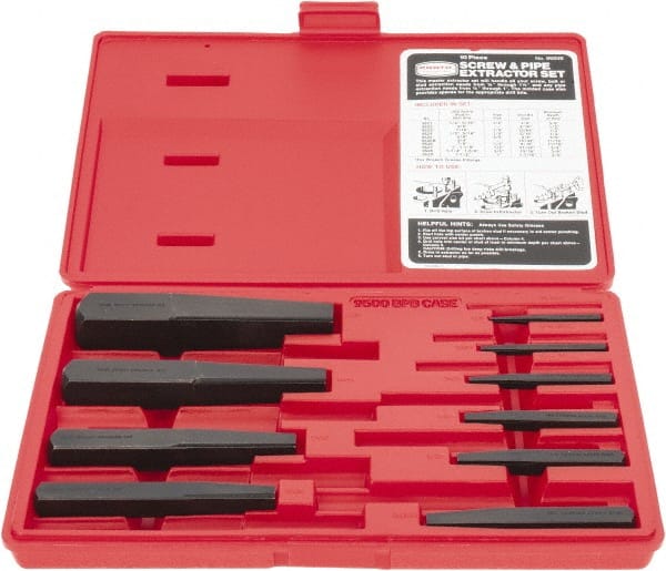 Bolt & Screw Extractor Set: Screw Extractor MPN:J9500B