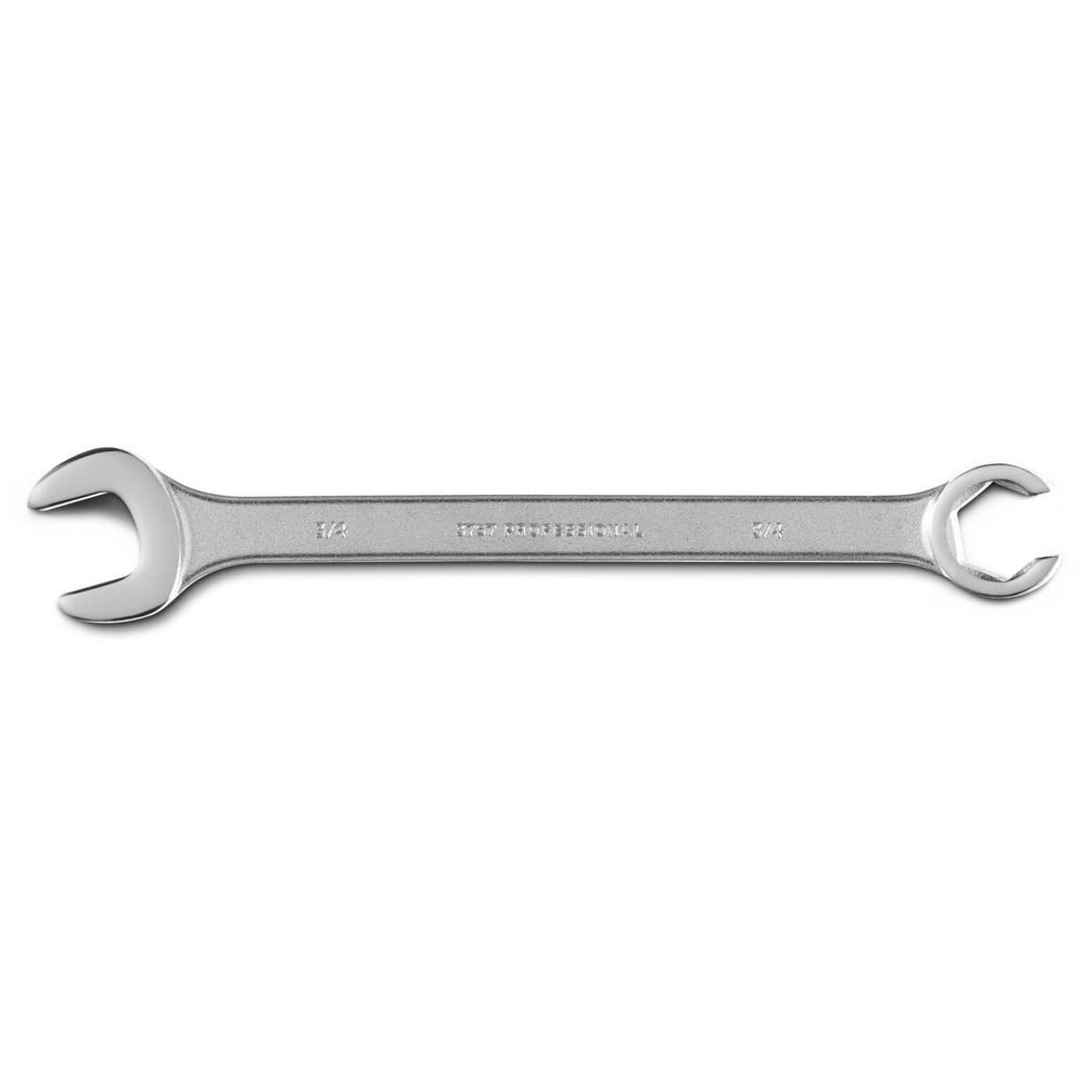 Flare Nut Wrenches, Wrench Type: Open End , Wrench Size: 3/4 in , Double/Single End: Double , Opening Type: 6-Point Flare Nut , Material: Steel  MPN:J3757