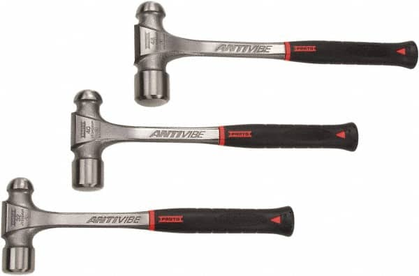 3 Piece, 2, 2-1/2, 3 Lb Head Weight, Forged Steel, Ball Pein Hammer Set MPN:J1303AVPS