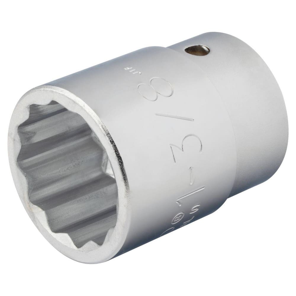 Hand Sockets, Socket Type: Standard , Socket Size (Inch): 1-3/8 , Drive Size: 1 , Drive Style: Hex , Number Of Points: 12  MPN:J5744