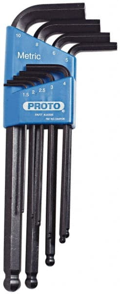 9 Piece L-Key Ball End Hex Key Set MPN:J4996