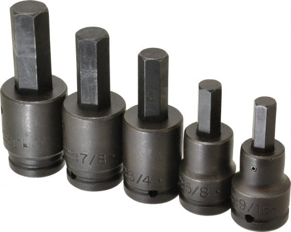 Hex Bit Socket Set: 3/4