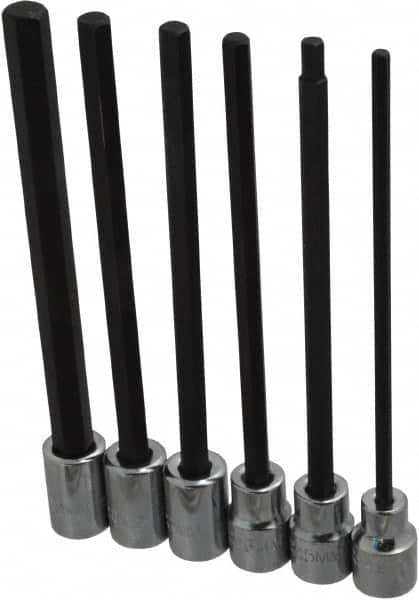 Hex Bit Socket Set: 3/8