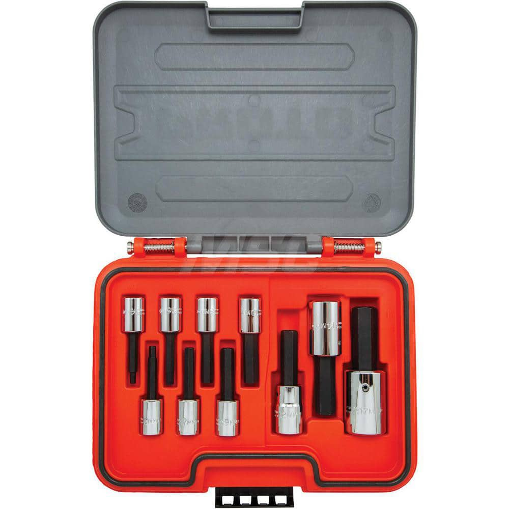 Torx Bit Socket Set: 10 Pc, 3/8 & 1/2