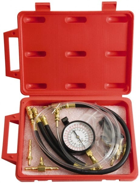 2' Hose Length, 0 to 145 psi, Mechanical Automotive Fuel Injection Tester MPN:JFP810B