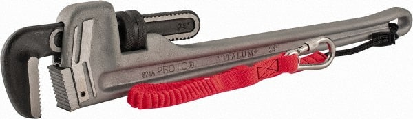 Tethered Straight Pipe Wrench: 24