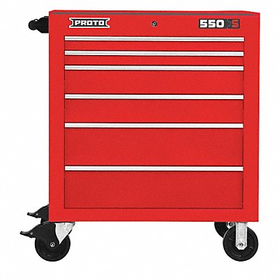 Rolling Tool Cabinet Red Heavy Duty MPN:J553441-6RD