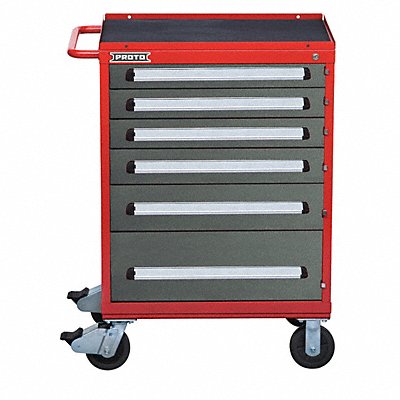 Rolling Tool Cabinet Red Ind Prem Duty MPN:J563042-6SG